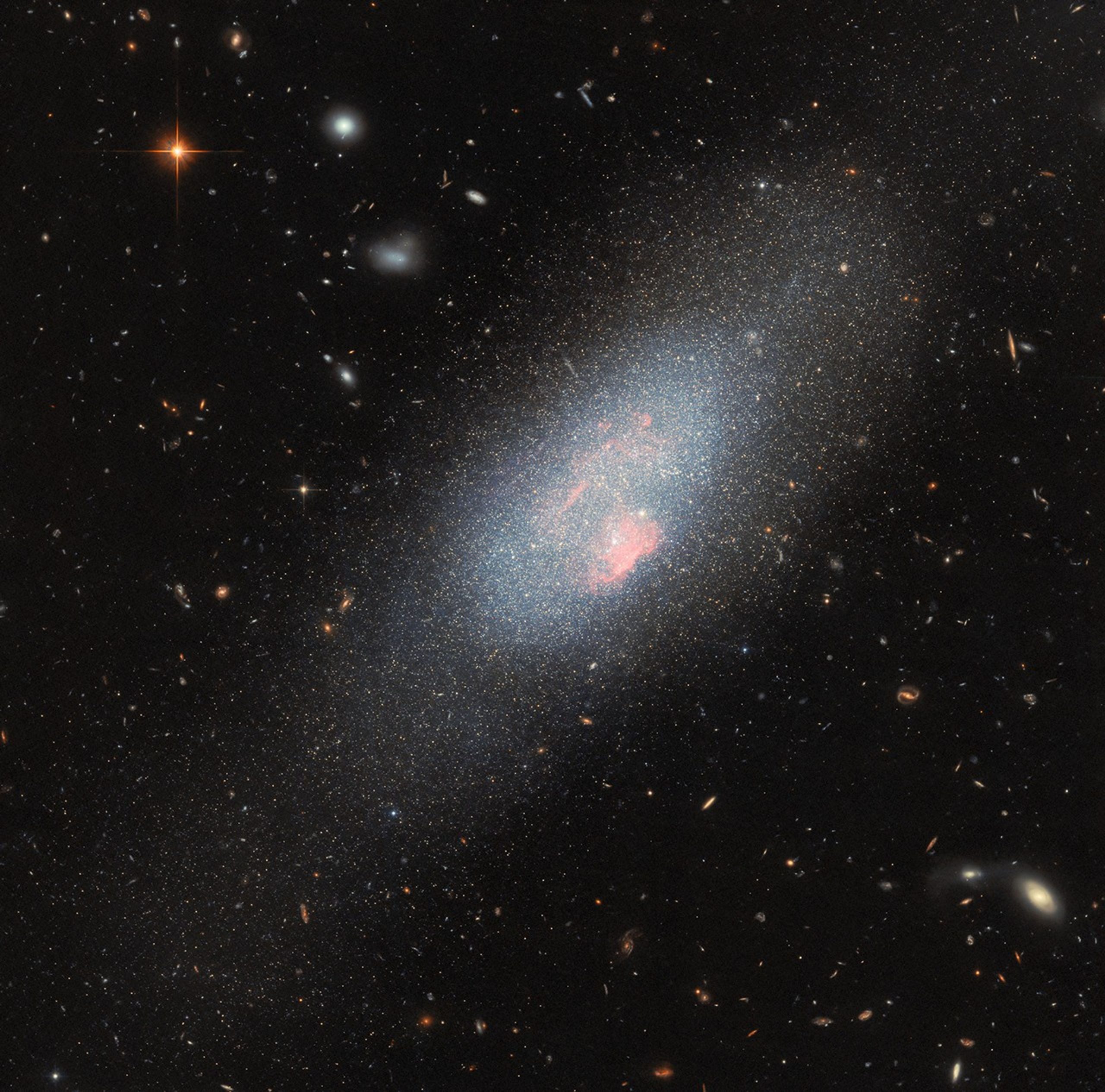 Massive Stars Make Their Mark in Hubble Image